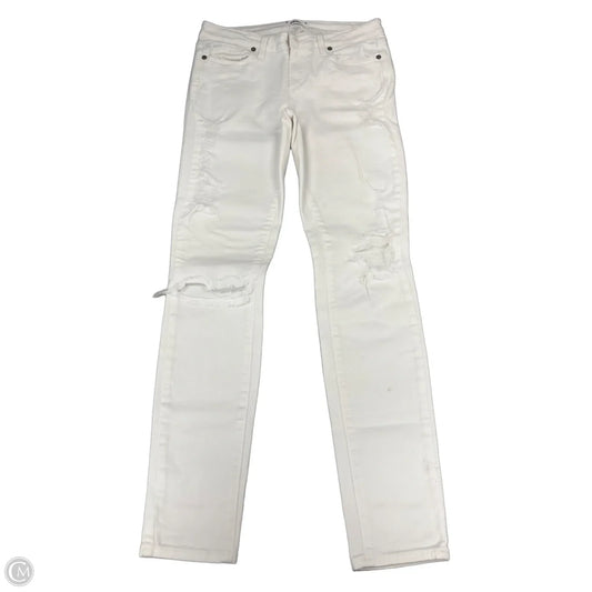 Jeans Skinny By Paige In White Denim, Size: 8