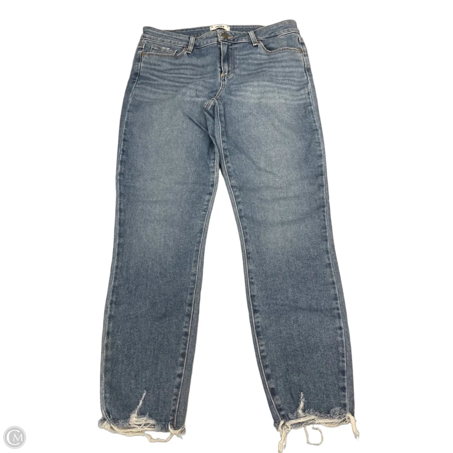 Jeans Straight By Paige In Blue Denim, Size: 8