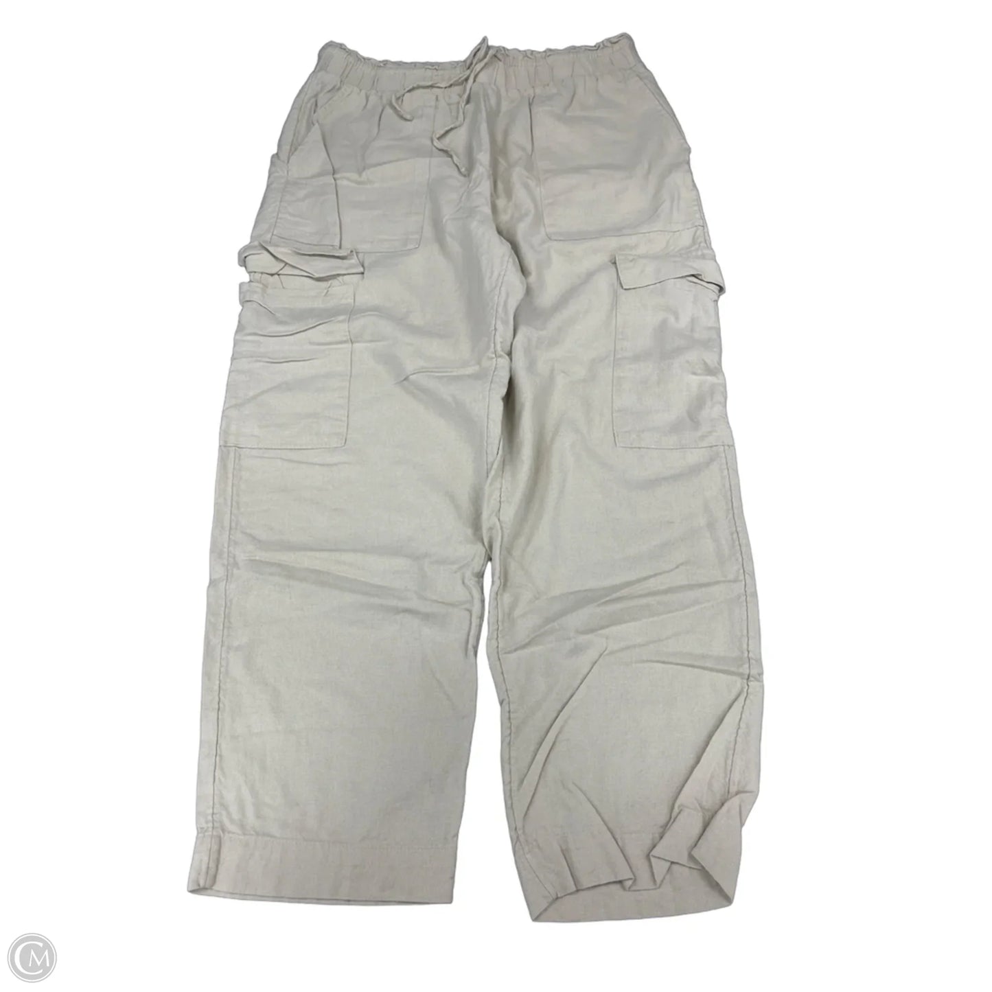Pants Linen By Time And Tru In Beige, Size: M