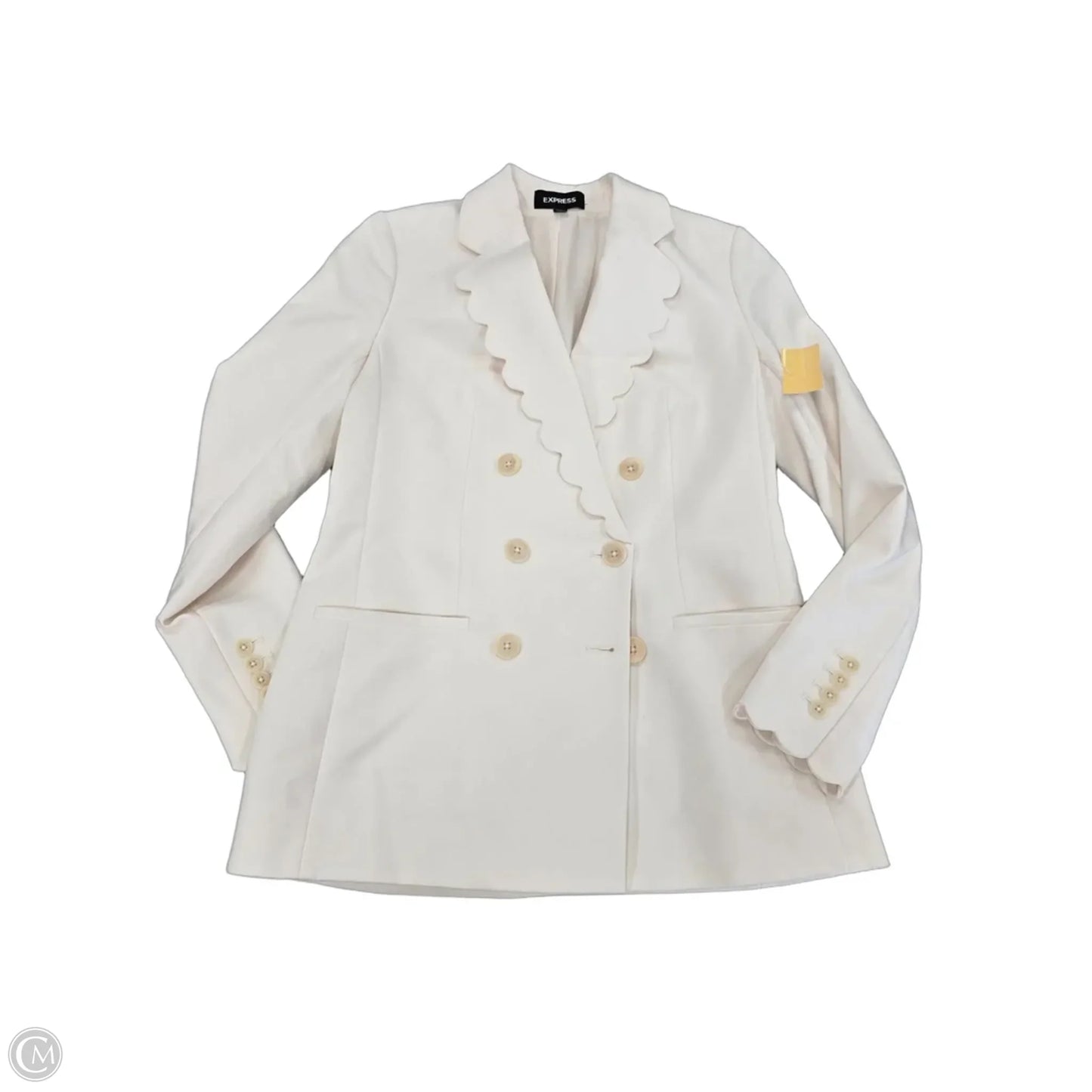 Blazer By Express In Cream, Size: Xs