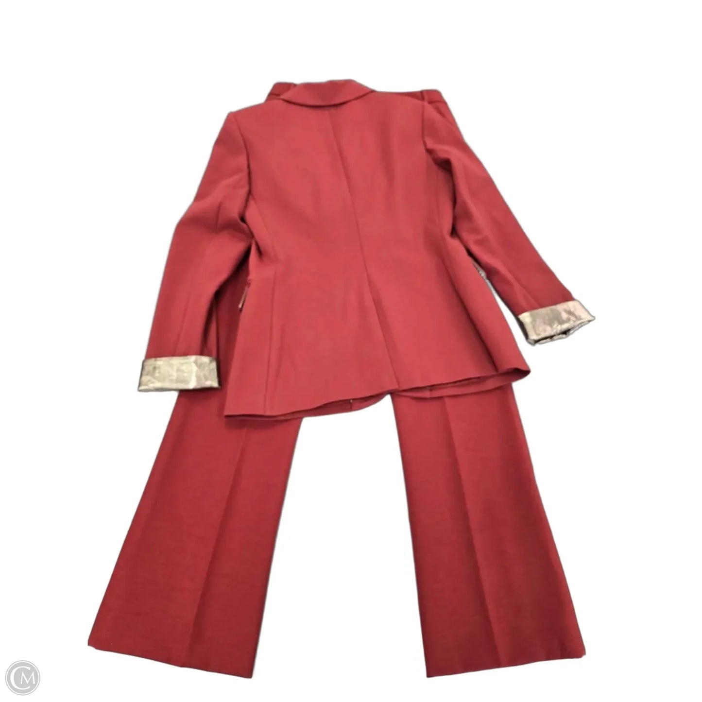 Pants Suit 2pc By White House Black Market In Red, Size: 4