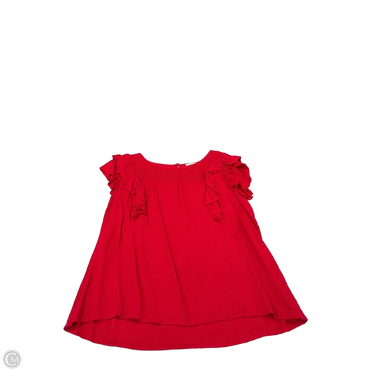 Top Short Sleeve By Entro In Red, Size: L