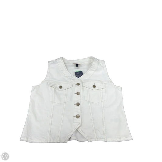 Vest Other By Universal Thread In White Denim, Size: M