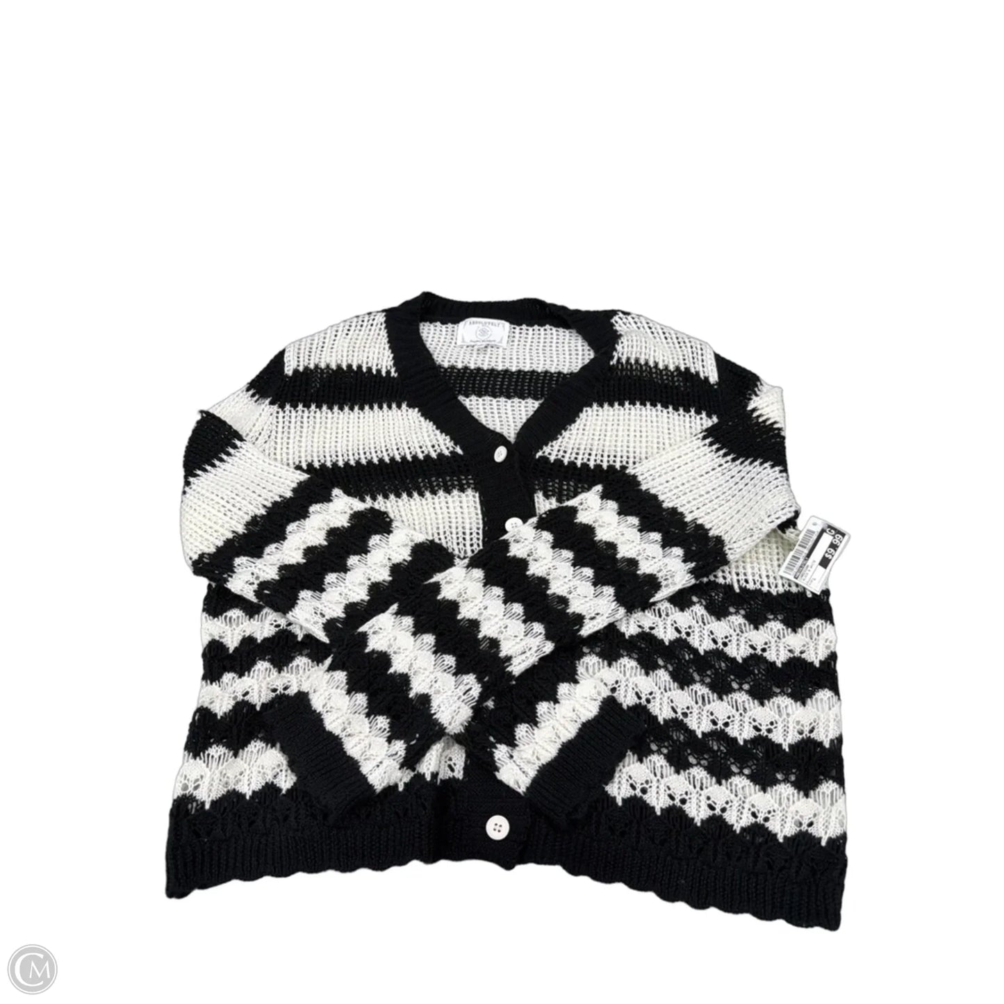 Cardigan By Absolutely In Black & White, Size: L