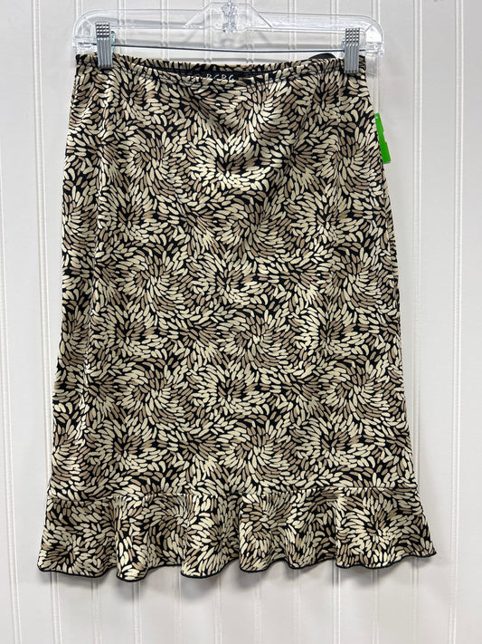 Skirt Midi By Bcbg In Black & Tan, Size:M