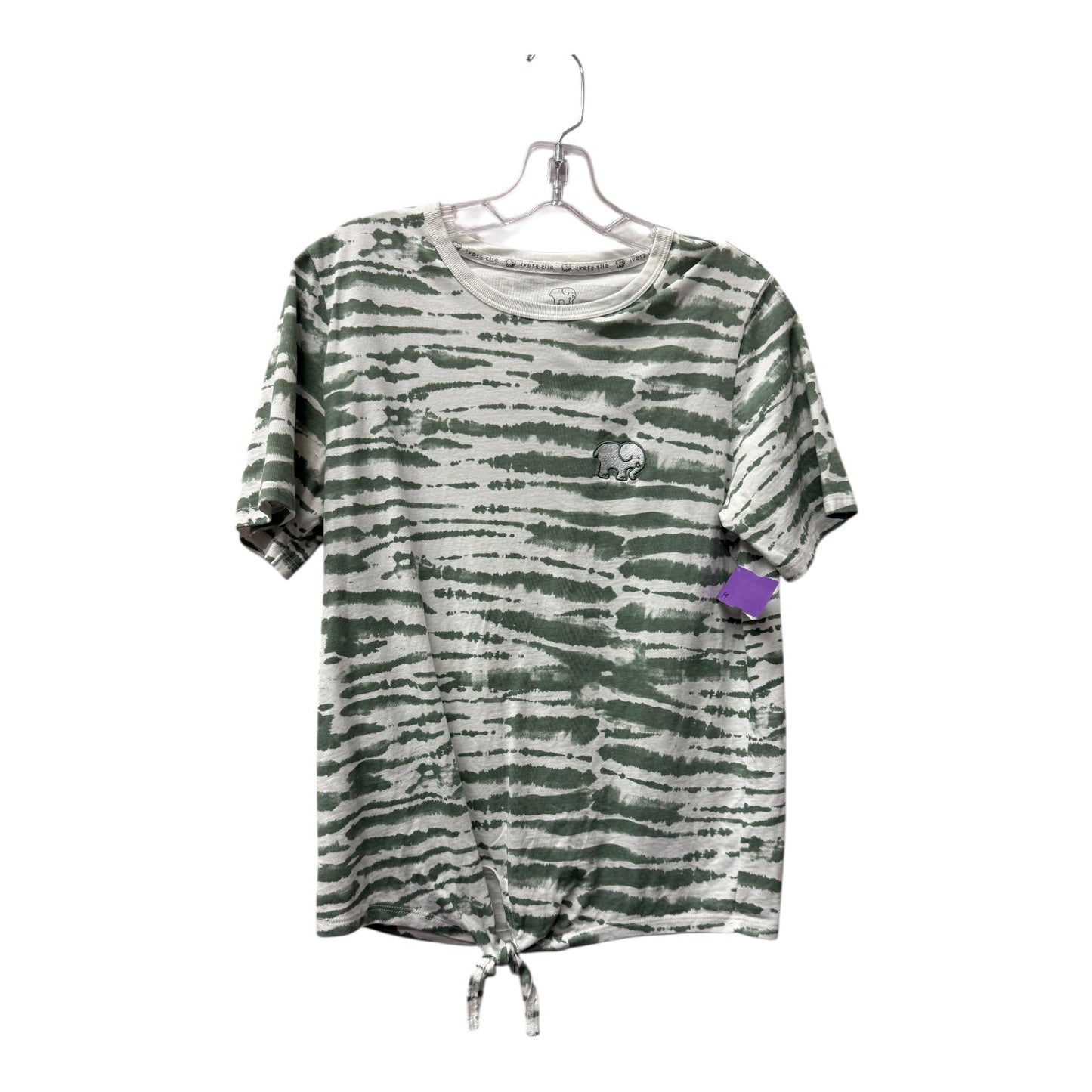 Top Ss By Ivory Ella In Green & White, Size:S