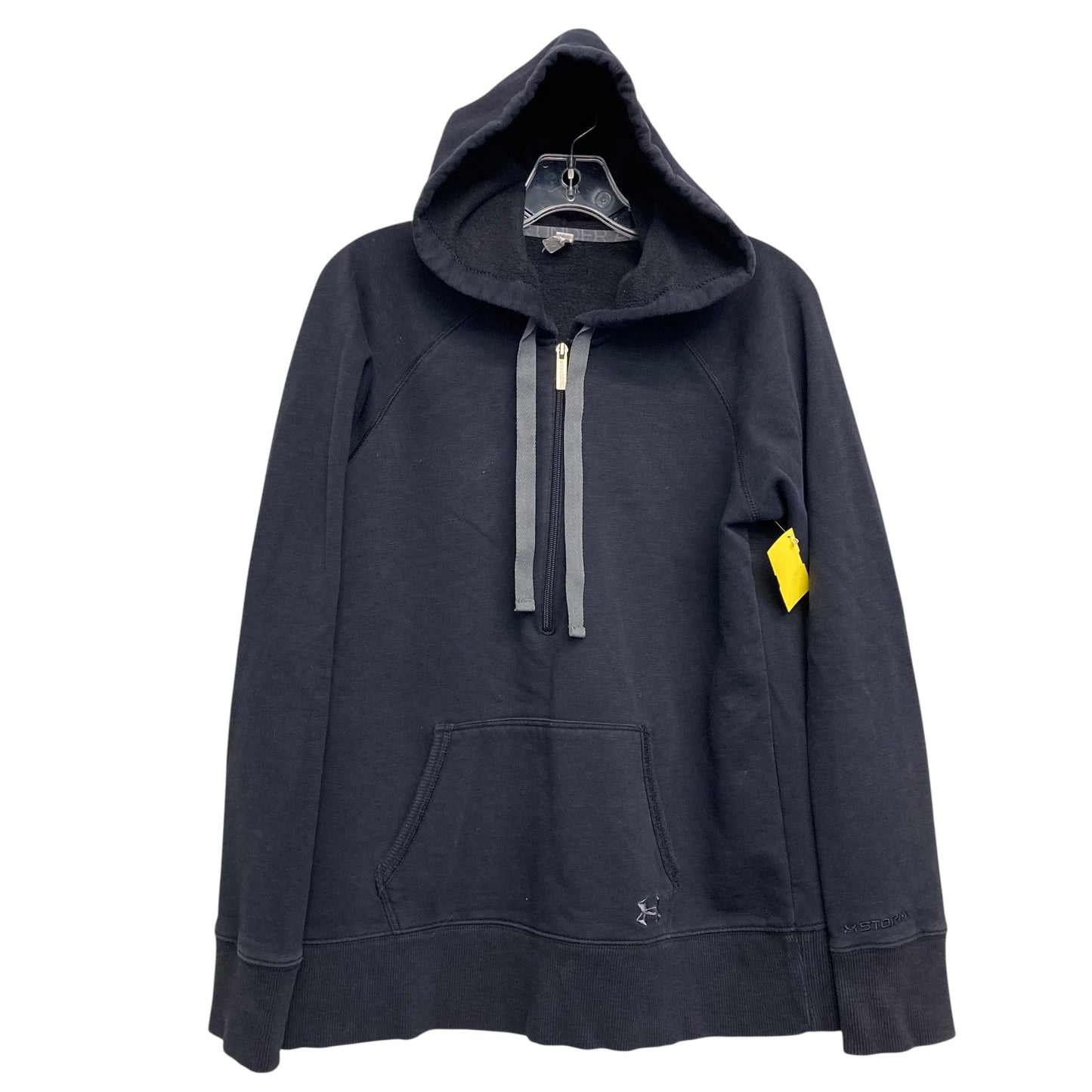 Athletic Sweatshirt Hoodie By Under Armour In Black, Size:L