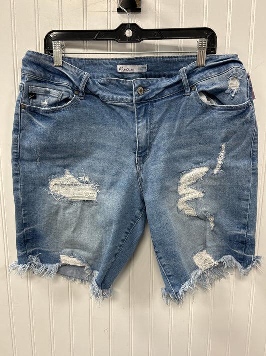 Shorts By Kancan In Blue Denim, Size:18