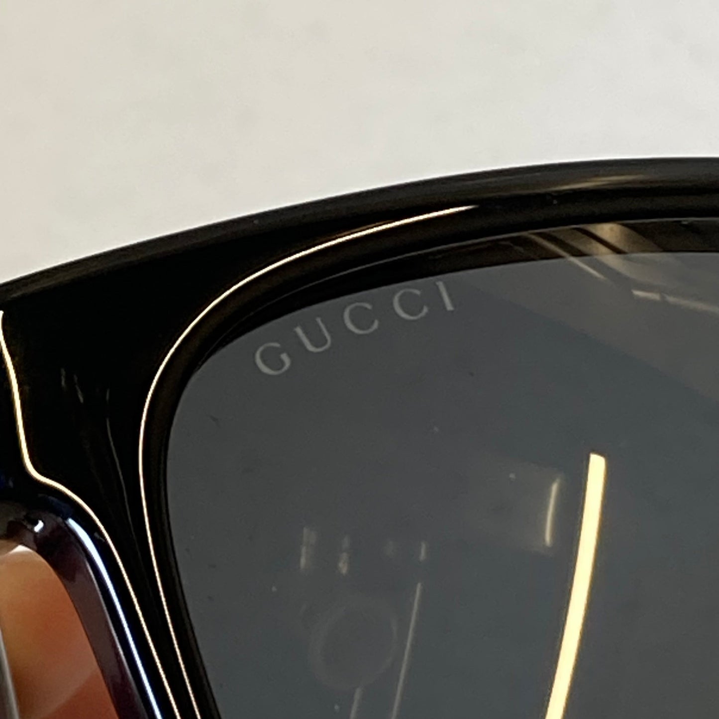 Sunglasses Luxury Designer By Gucci In Black
