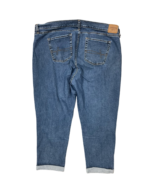 Jeans Boyfriend By Levis In Blue Denim, Size:18