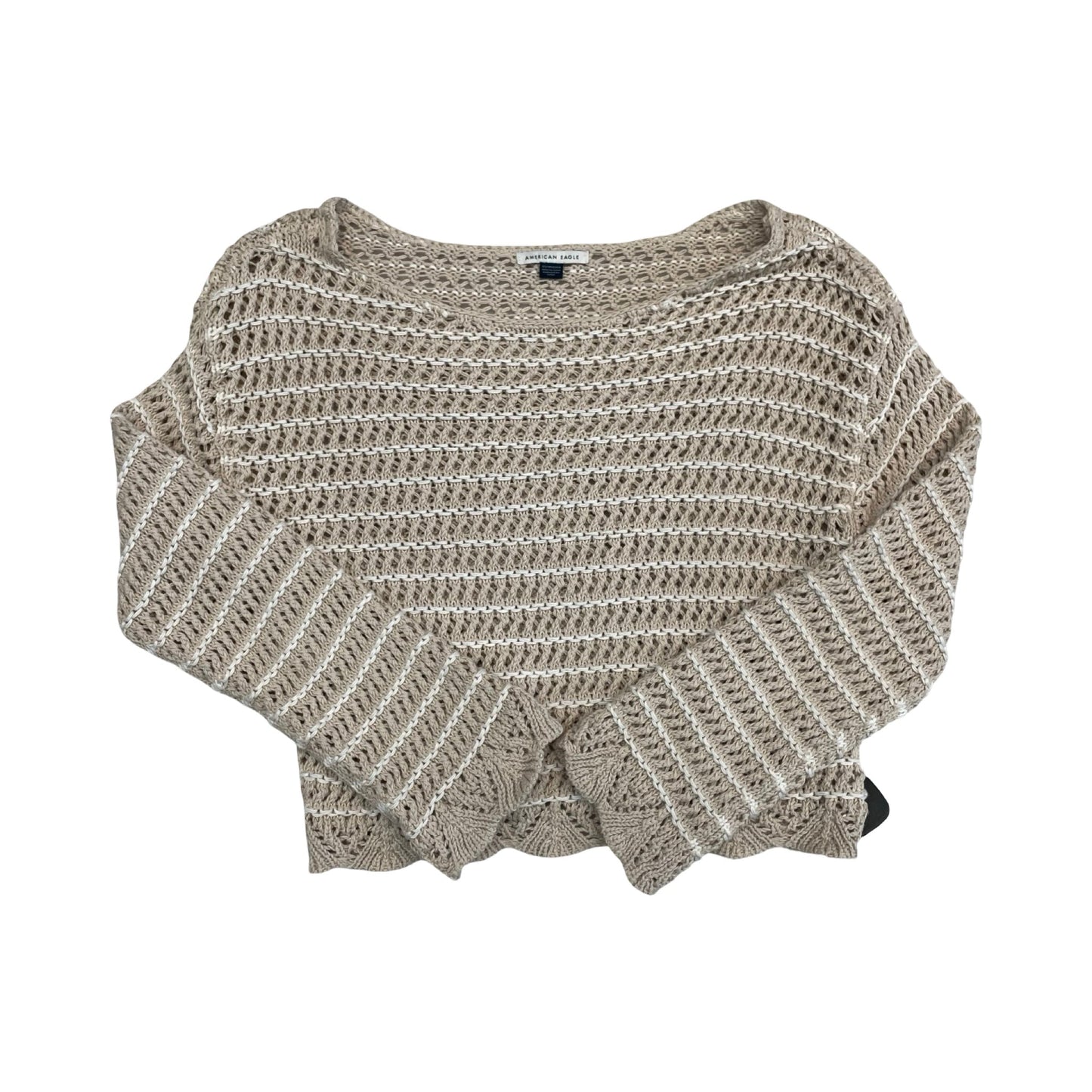 Sweater By American Eagle In Tan, Size:Xs