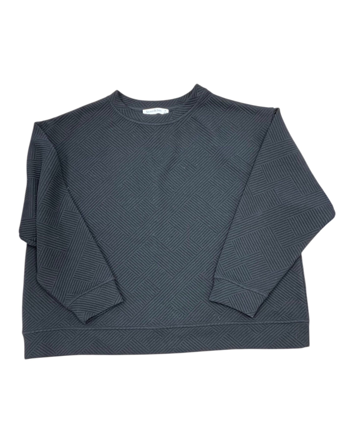 Top Ls By See And Be Seen In Black, Size:M