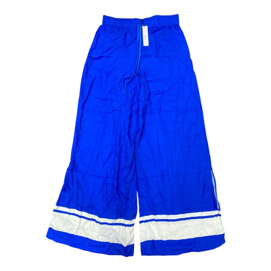 Pants Designer By Alice + Olivia In Blue & White, Size:Xl