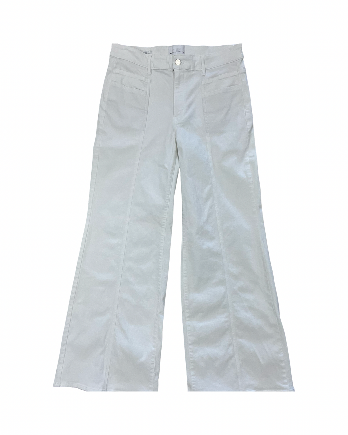 Jeans Wide Leg By White House Black Market In White Denim, Size:12
