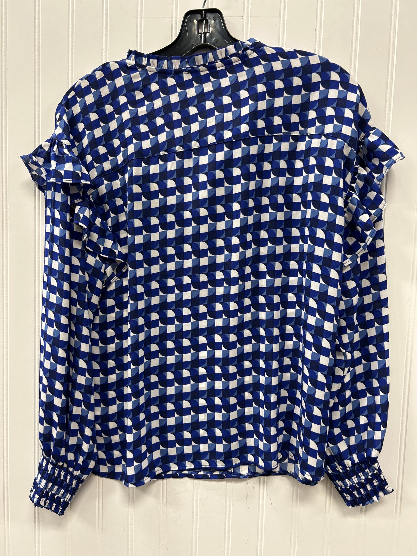 Blouse Ls By Counterparts In Blue, Size:S