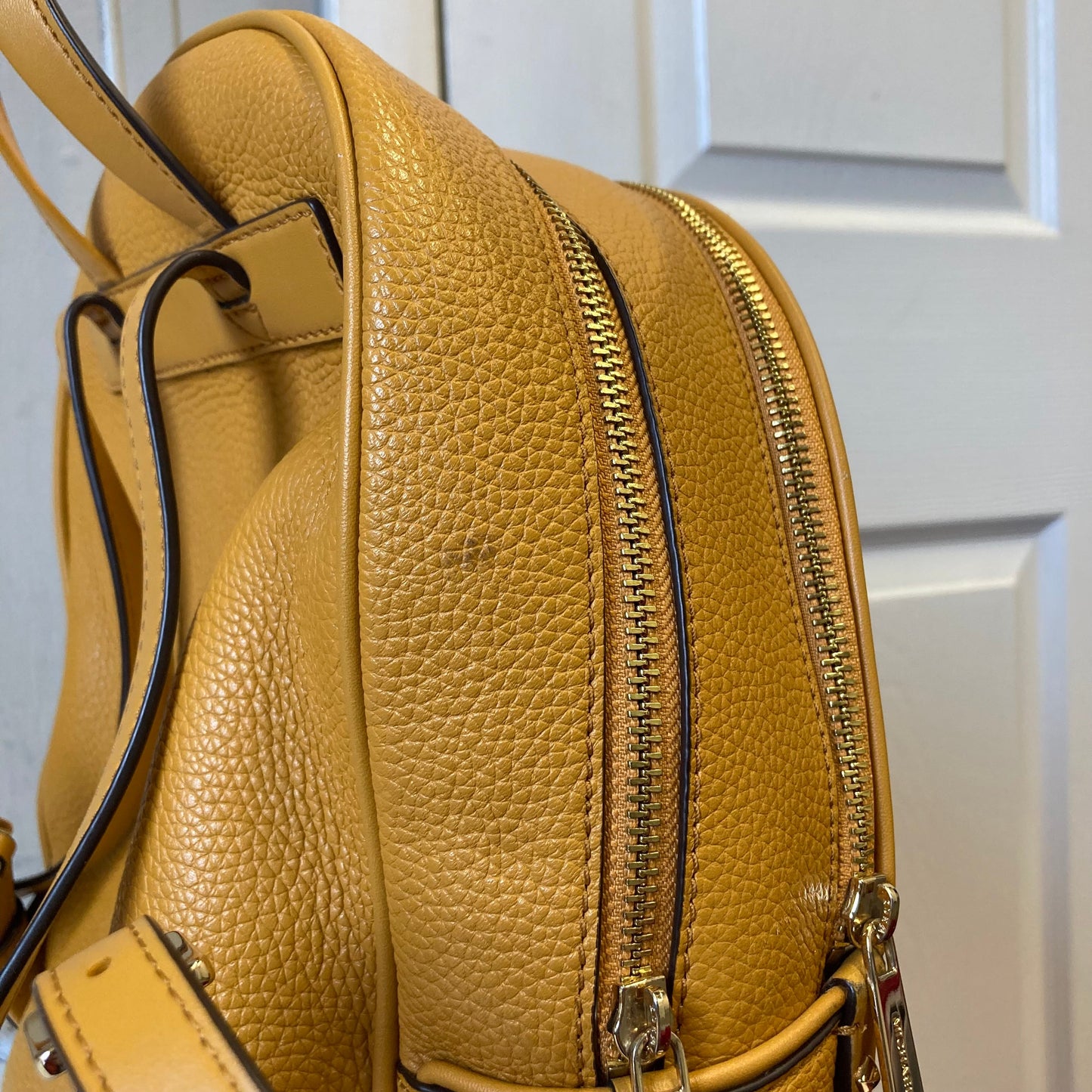 Backpack Designer By Michael Kors In Mustard, Size:Small