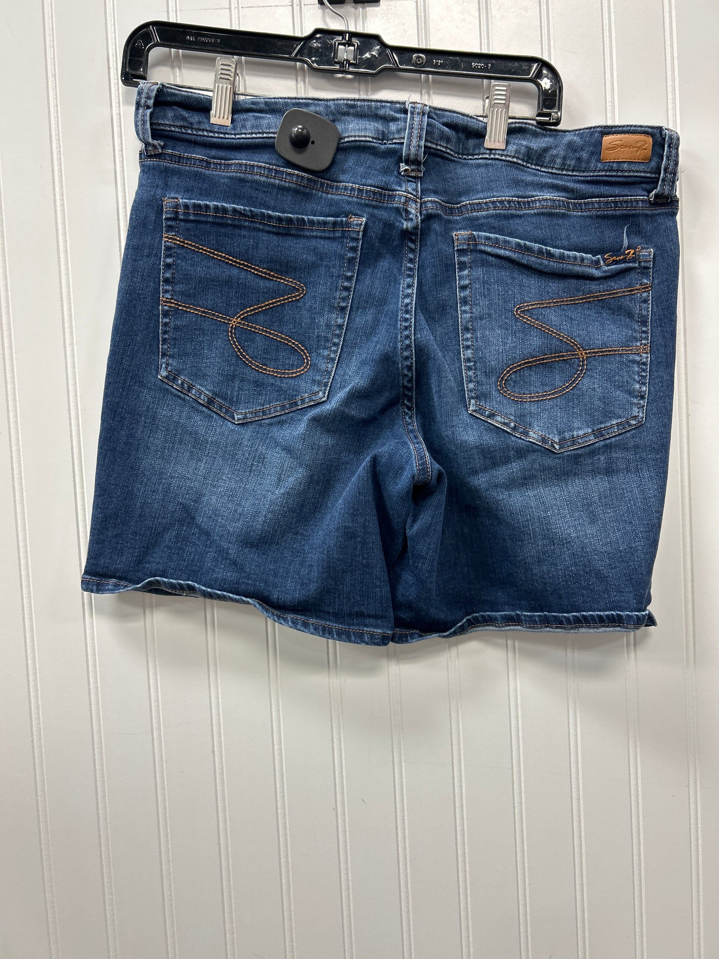 Shorts By Seven 7 In Blue Denim, Size:12