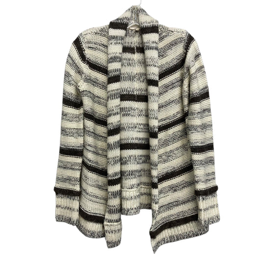 Sweater Cardigan By Mystree In Black & Tan, Size:S