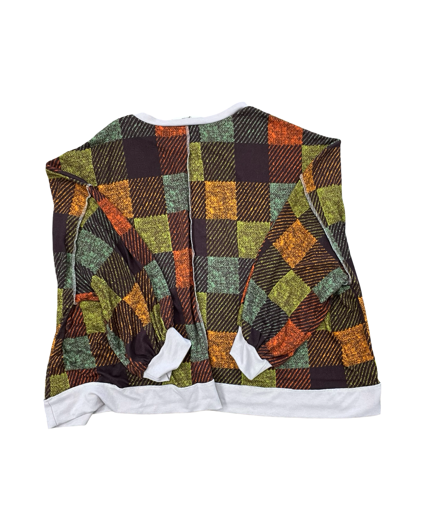 Top Ls By Haptics In Brown & Orange, Size:1X