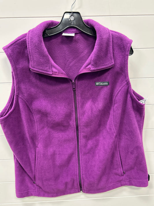 Vest Fleece By Columbia In Purple, Size:2X