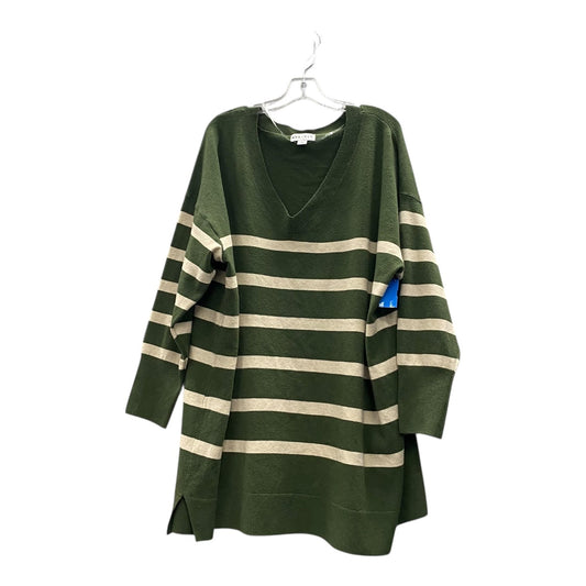 Sweater By Ava & Viv In Green, Size:3X