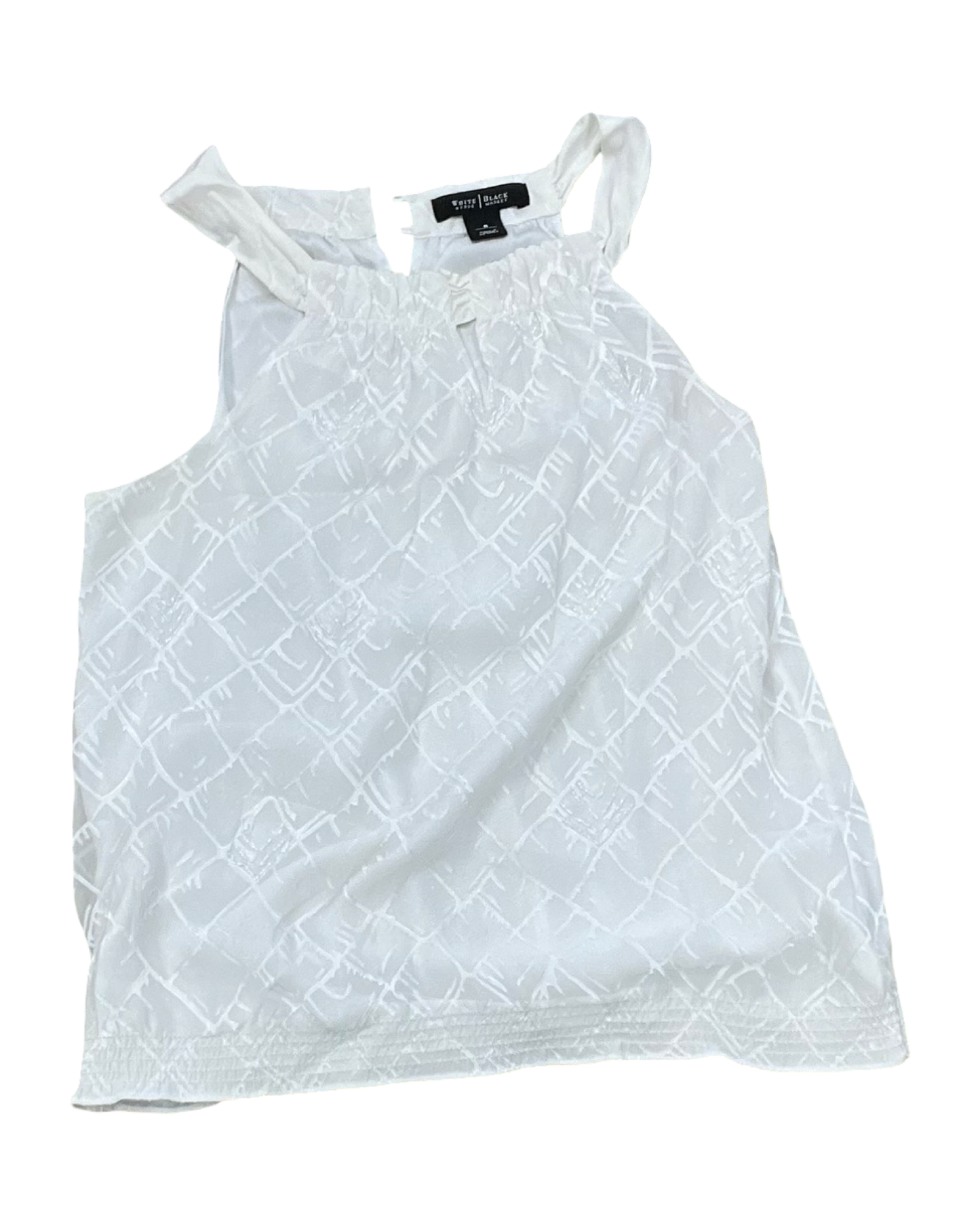 Top Sleeveless By White House Black Market In White, Size:S