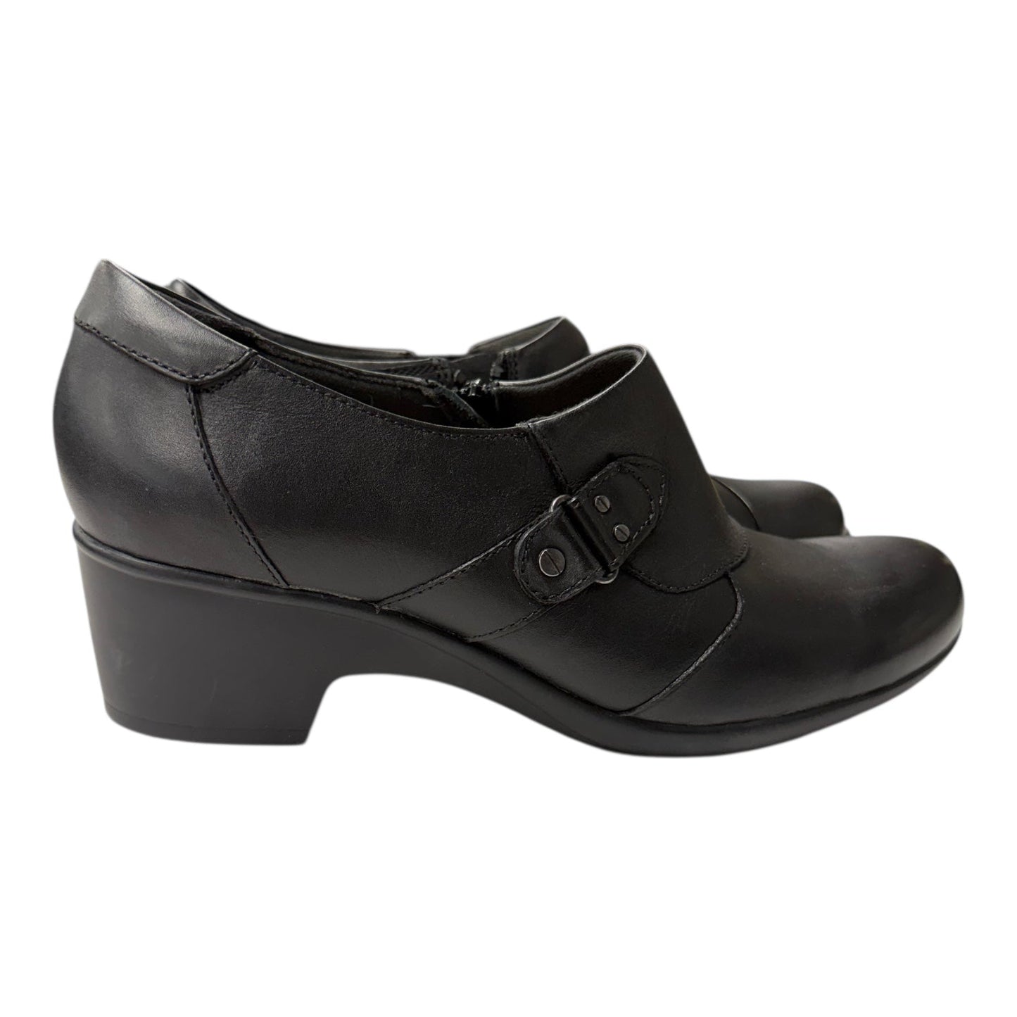 Shoes Flats By Clarks In Black, Size:12