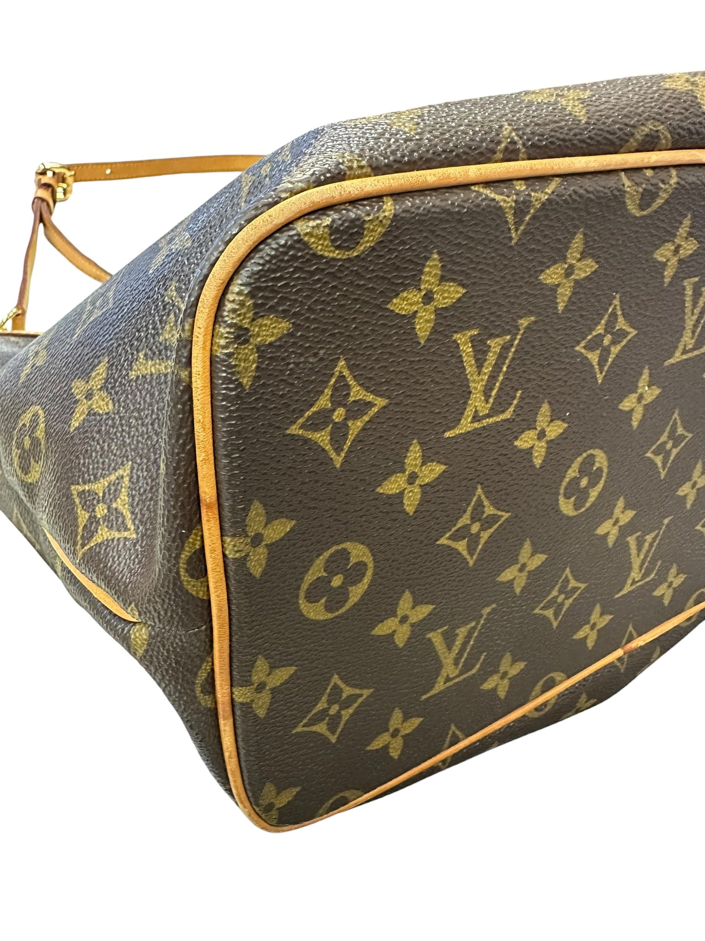 Handbag Luxury Designer By Louis Vuitton In Brown & Tan, Size:Large