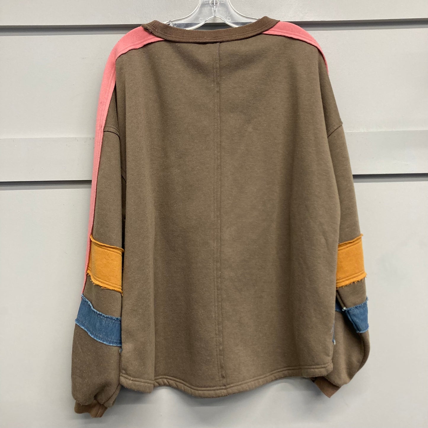 Sweatshirt Crewneck By Easel In Brown, Size:L