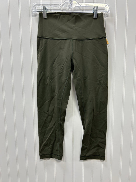 Athletic Leggings Capris By Lululemon In Green, Size:6