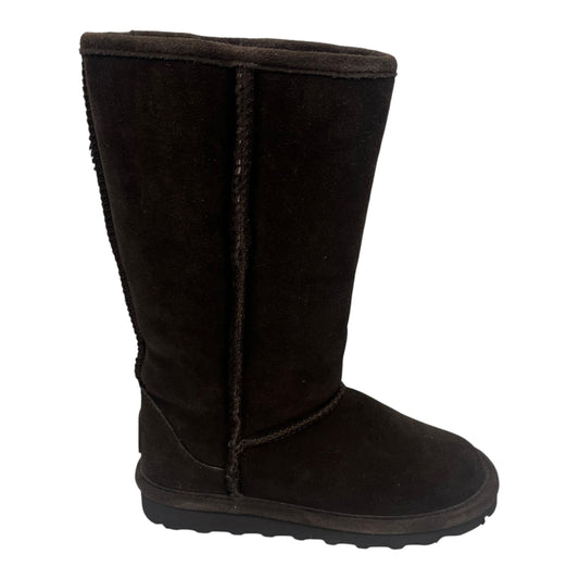 Boots Mid-Calf Flats By Bearpaw In Brown, Size:5