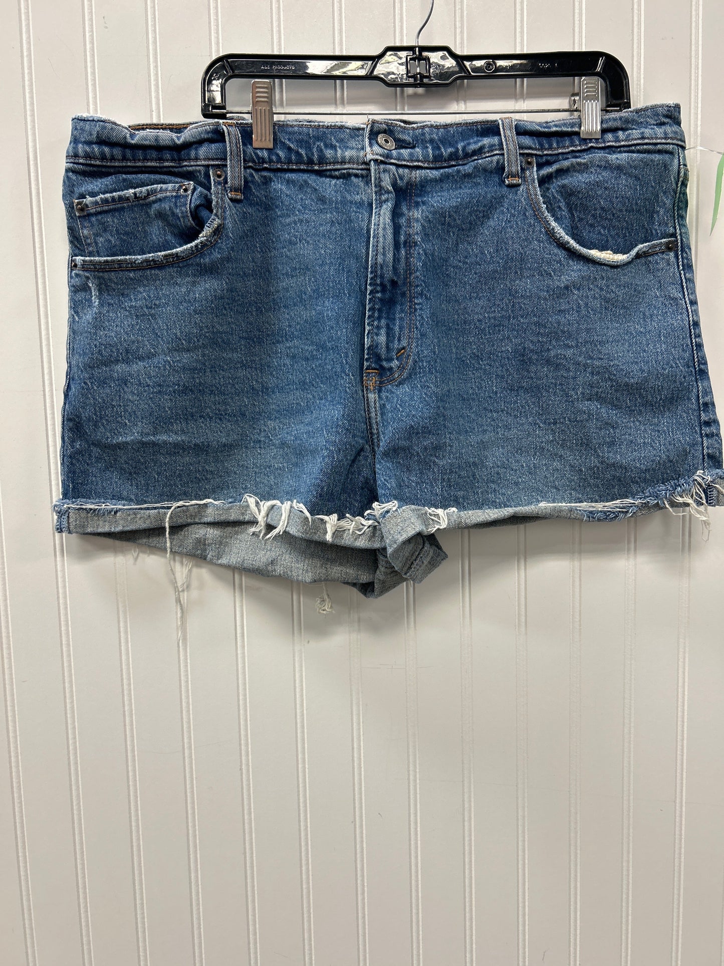 Shorts By Abercrombie And Fitch In Blue Denim, Size:18