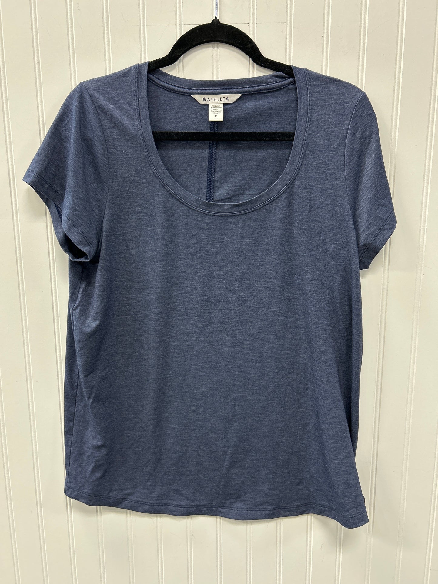 Athletic Top Ss By Athleta In Navy, Size:M