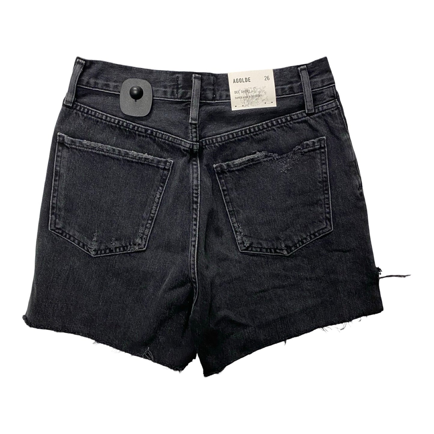 Shorts By Agolde In Black Denim, Size:2