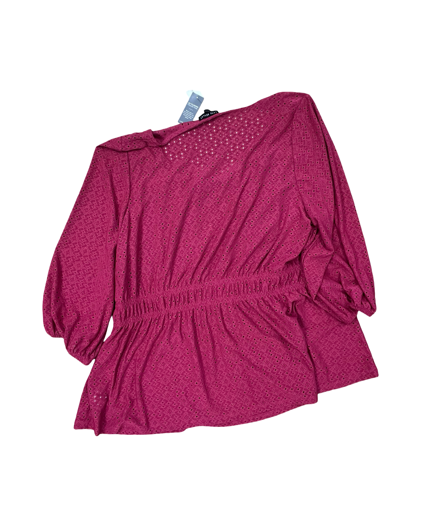 Top 3/4 Sleeve By Lane Bryant In Pink, Size:Xl