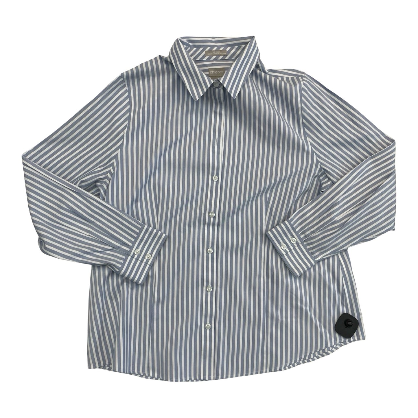 Top Ls By Chicos In Striped Pattern, Size:12