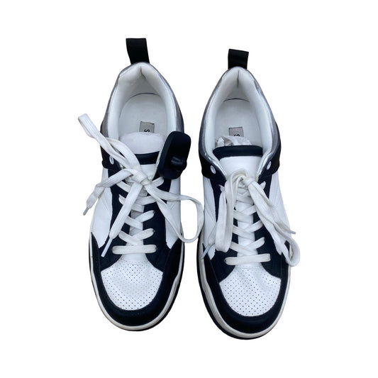 Shoes Sneakers By Steve Madden In Black & White, Size:9.5