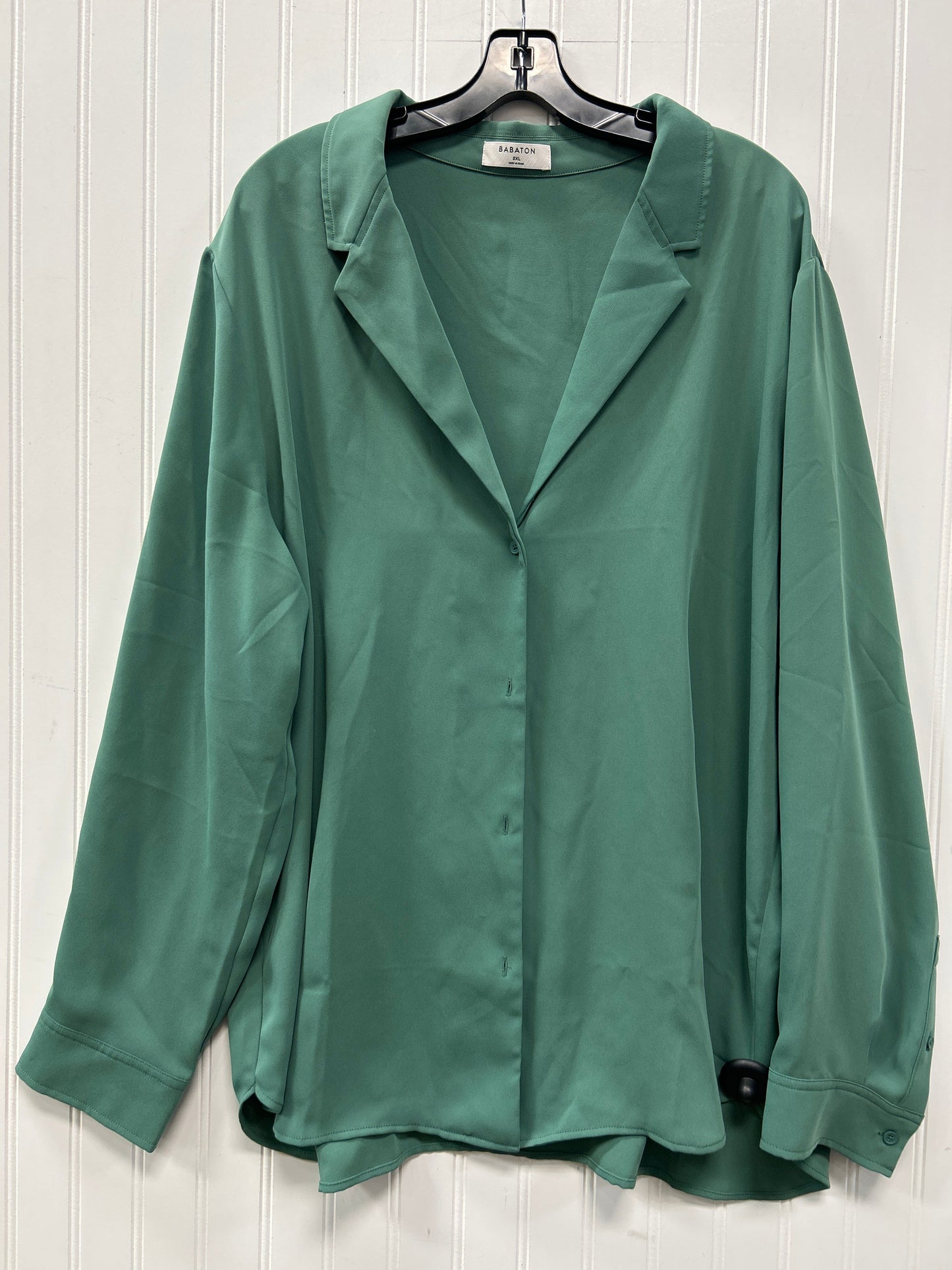 Top Ls By Babaton In Green, Size:2X