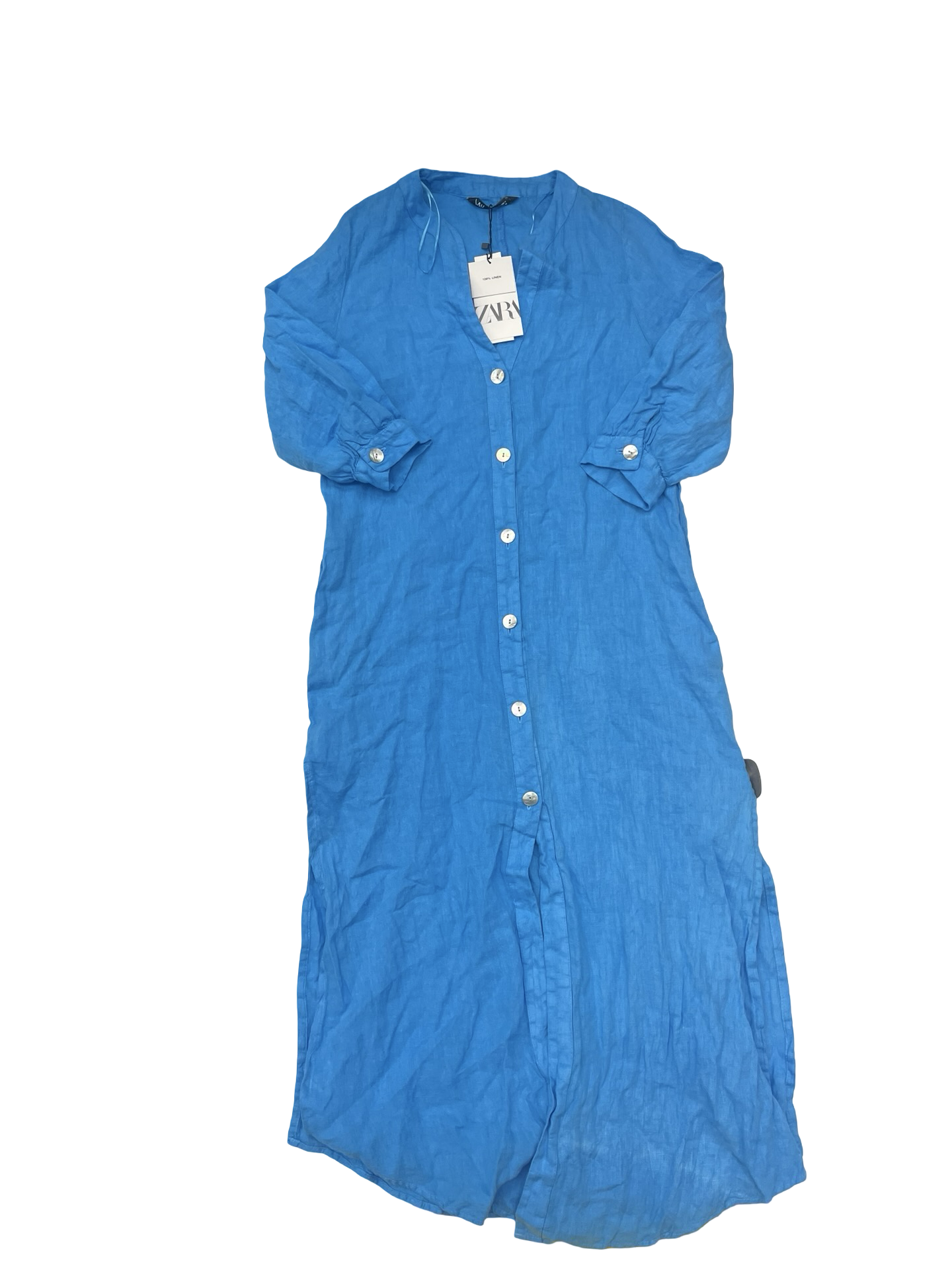 Dress Casual Maxi By Zara In Blue, Size:Xs