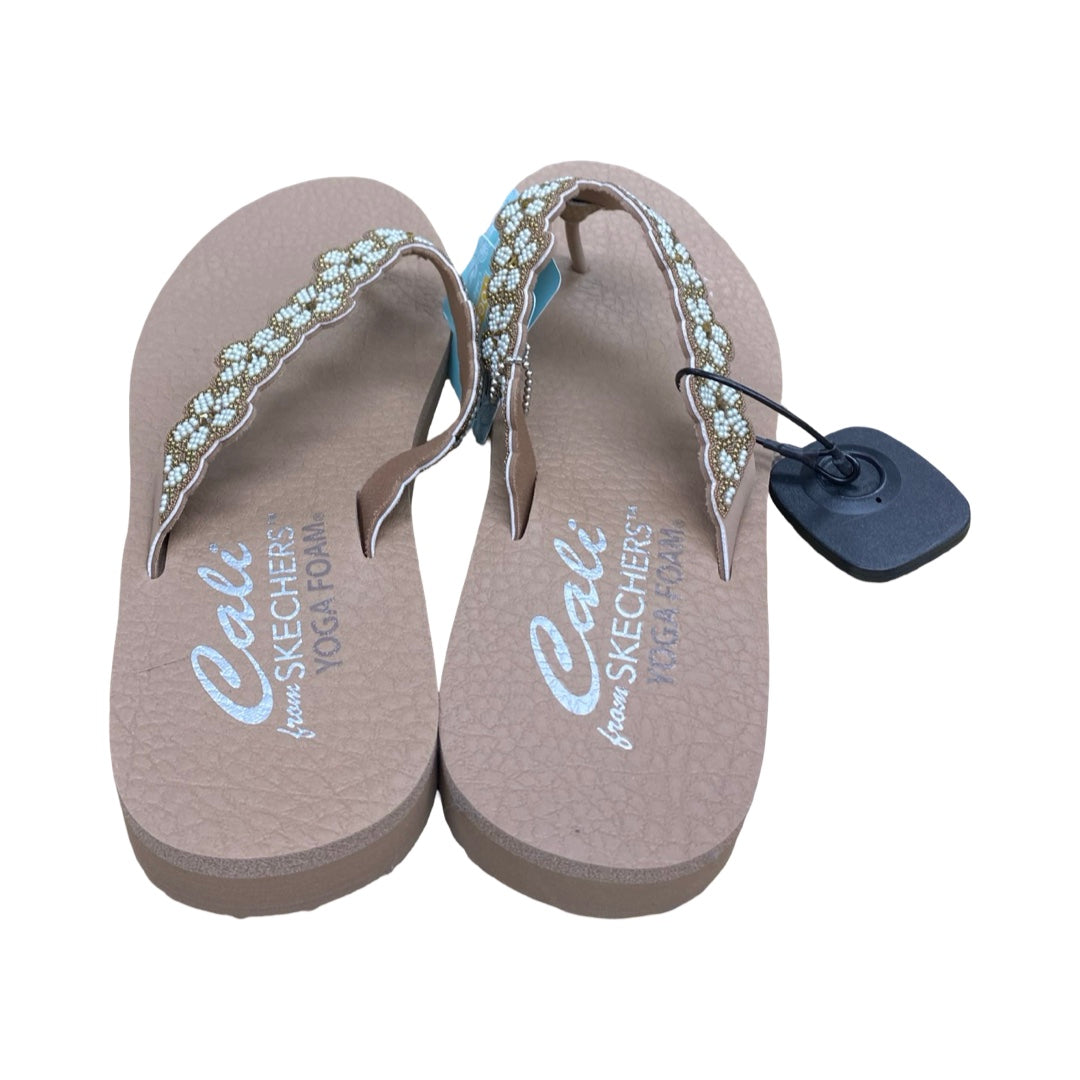 Sandals Flats By Skechers In Brown, Size:8