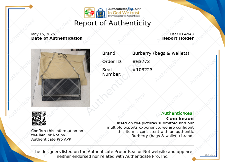 Handbag Luxury Designer By Burberry In Blue, Size:Small