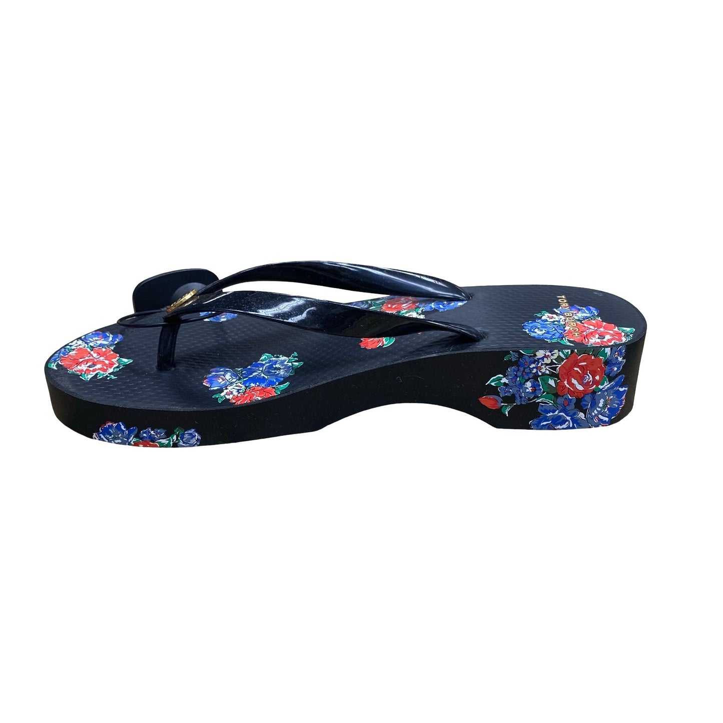 Sandals Designer By Tory Burch In Floral Print, Size:9