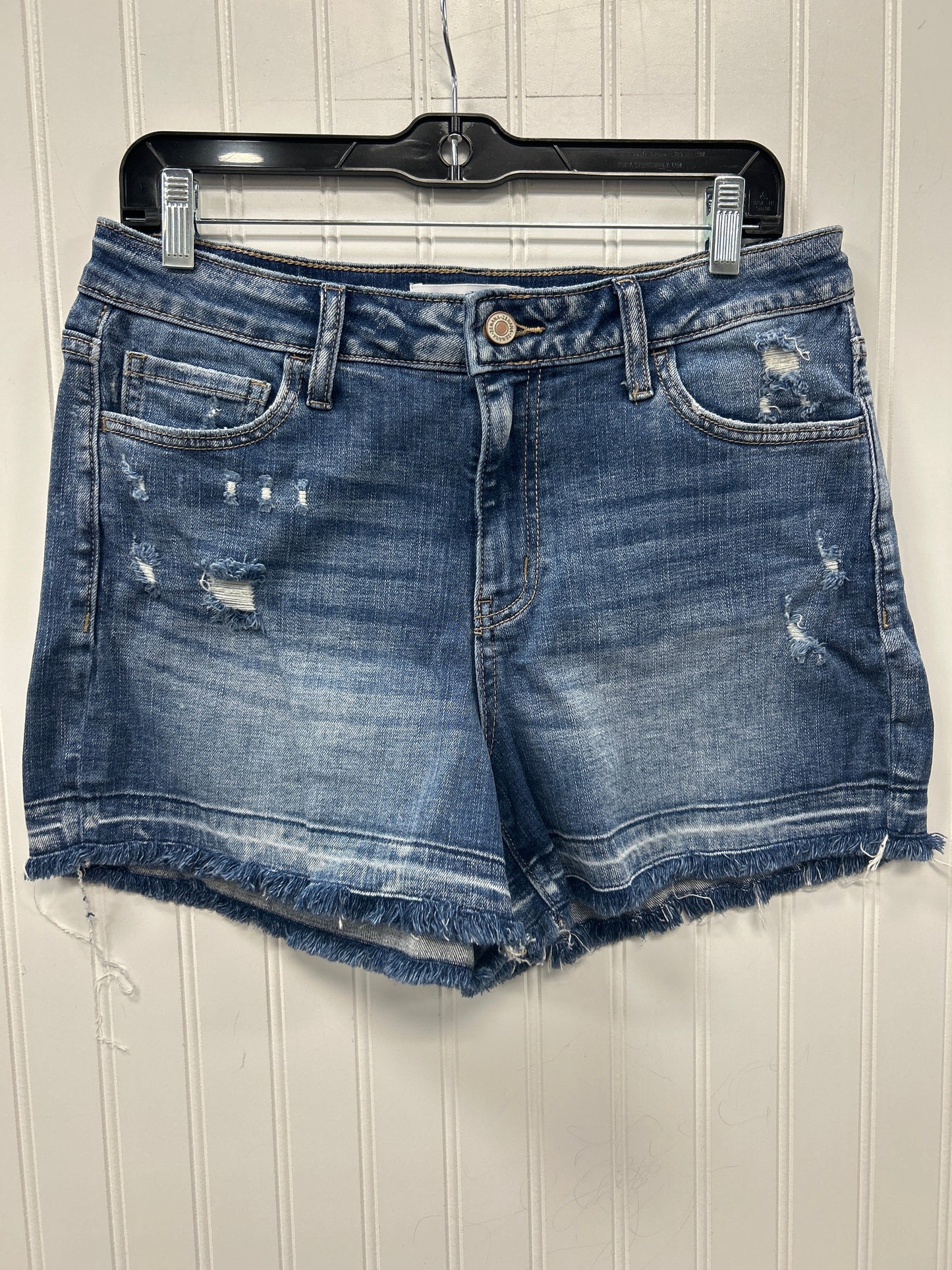 Shorts By Zenana In Blue Denim, Size:L