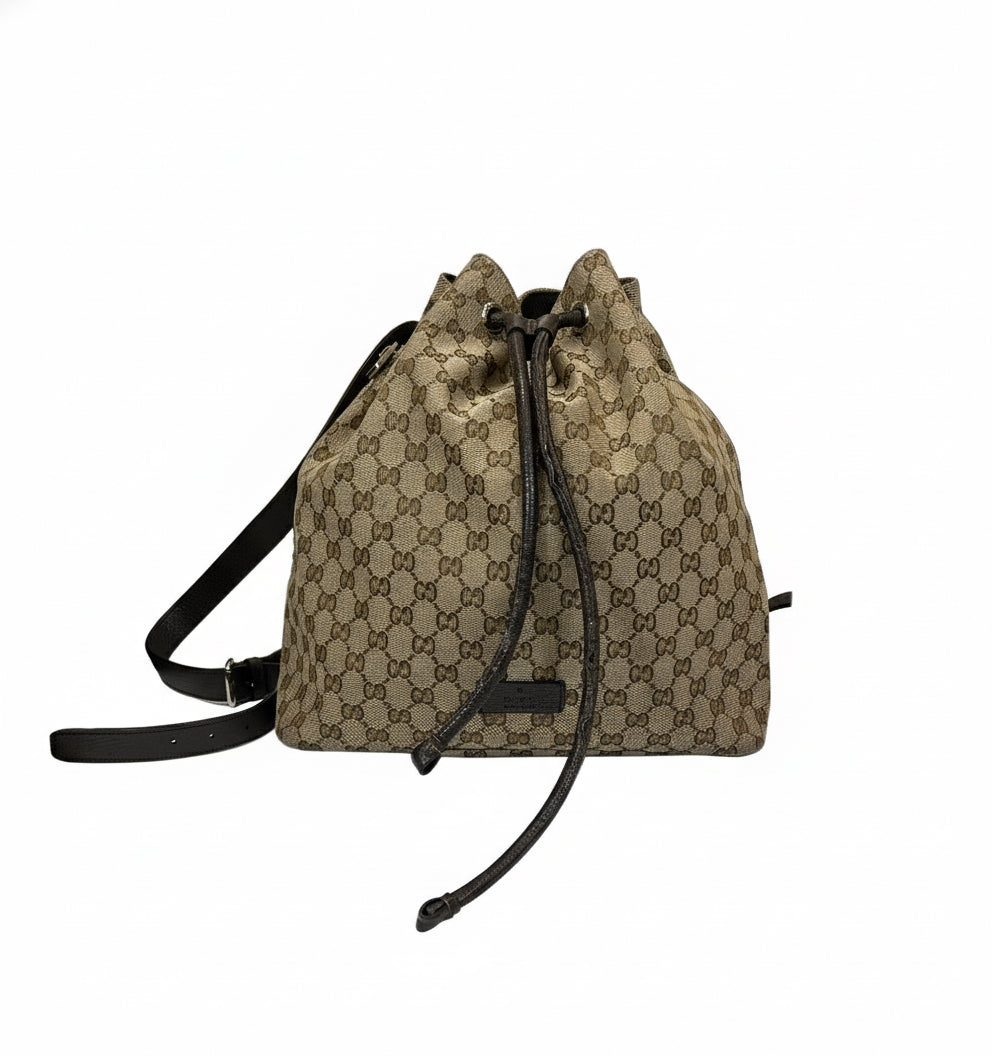 Backpack Luxury Designer By Gucci, Size: Medium