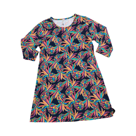 Dress Casual Short By Lulu B In Multi, Size:L