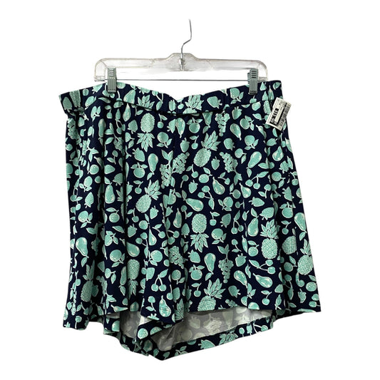 Shorts By J. Jill In Blue & Green, Size:16