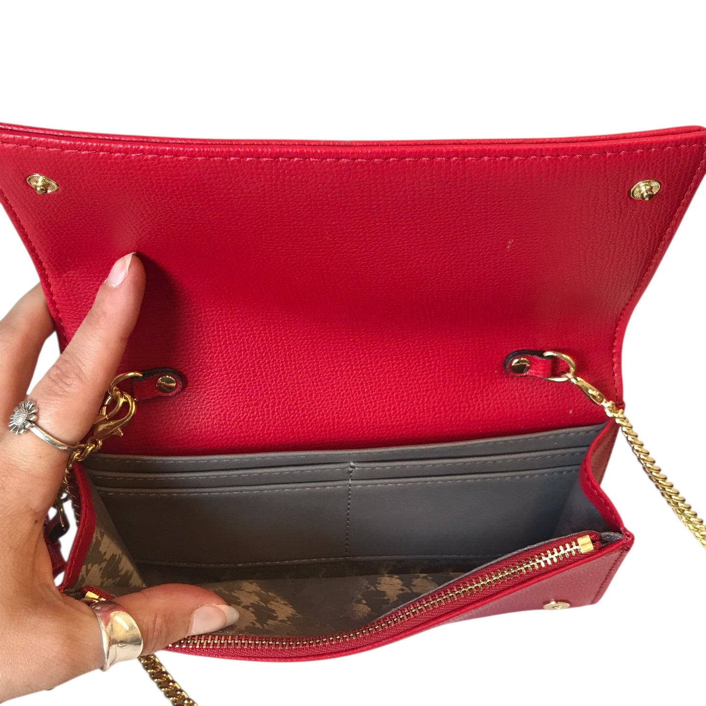 Crossbody Designer By Karl Lagerfeld In Red, Size:Small