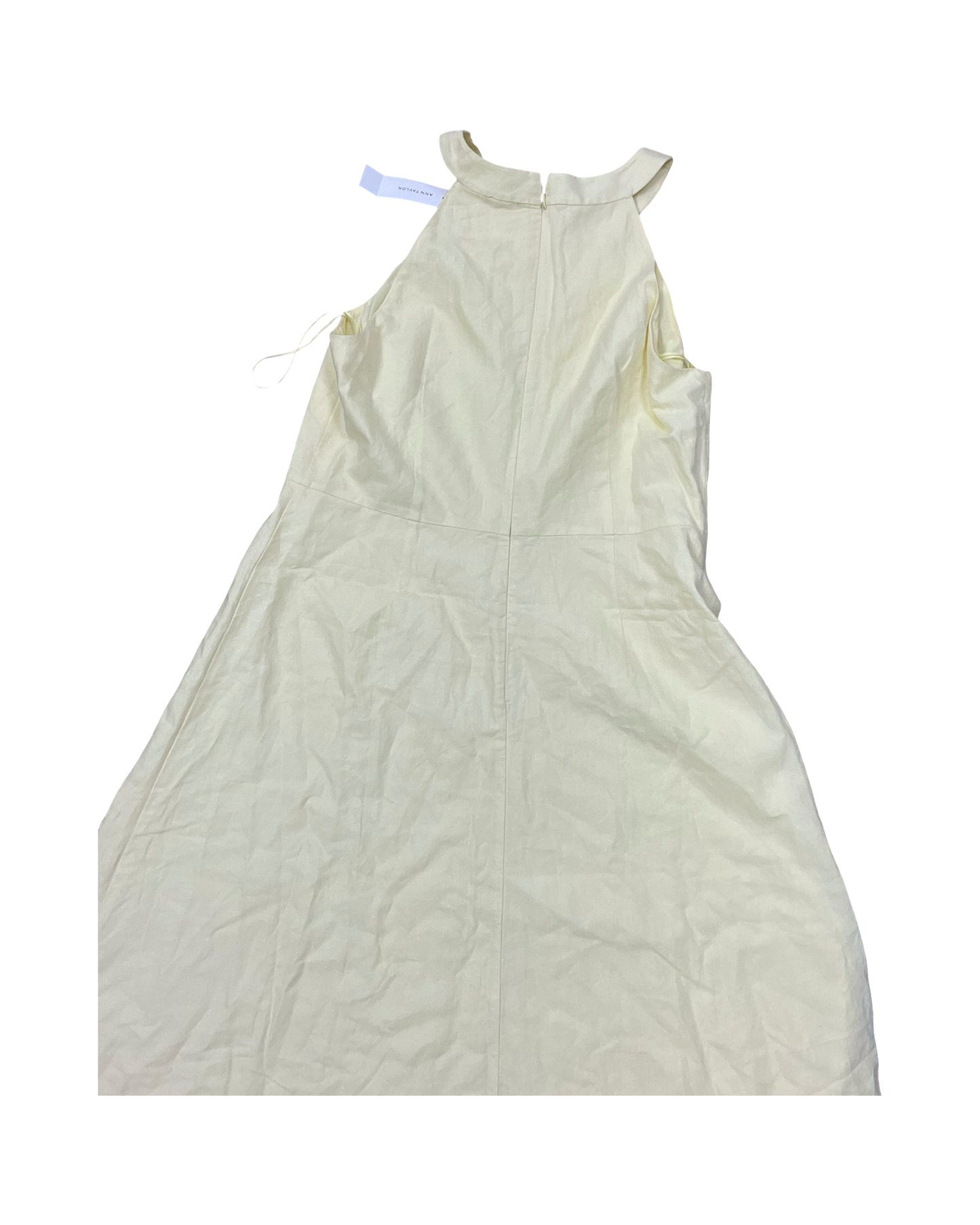 Dress Casual Midi By Ann Taylor In Yellow, Size:14