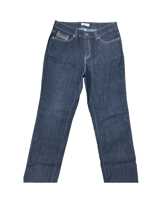 Jeans Boot Cut By Christopher And Banks In Blue Denim, Size:10