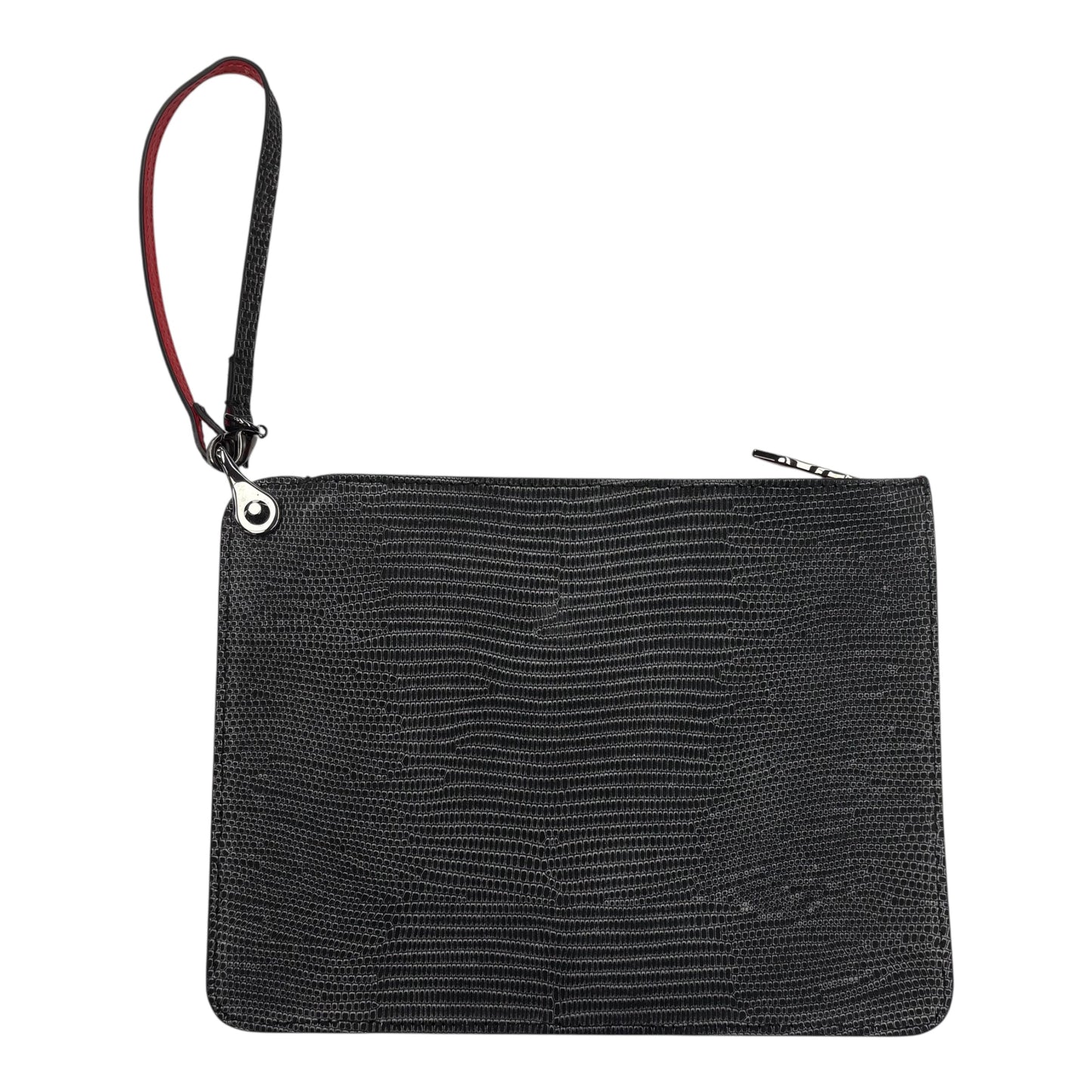 WRISTLET LUXURY DESIGNER by CHRISTIAN LOUBOUTIN In BLACK & RED, Size: LARGE